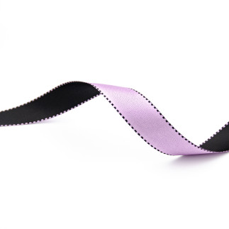 Ruban satin bicolore 16 mm lilas 423 (k)