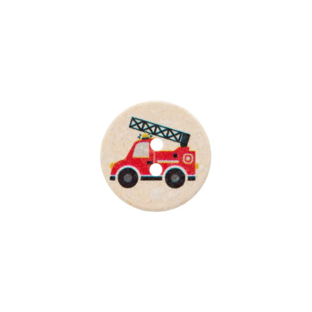 copy of Cotton/polyester button, 2-hole, 18mm - Police white