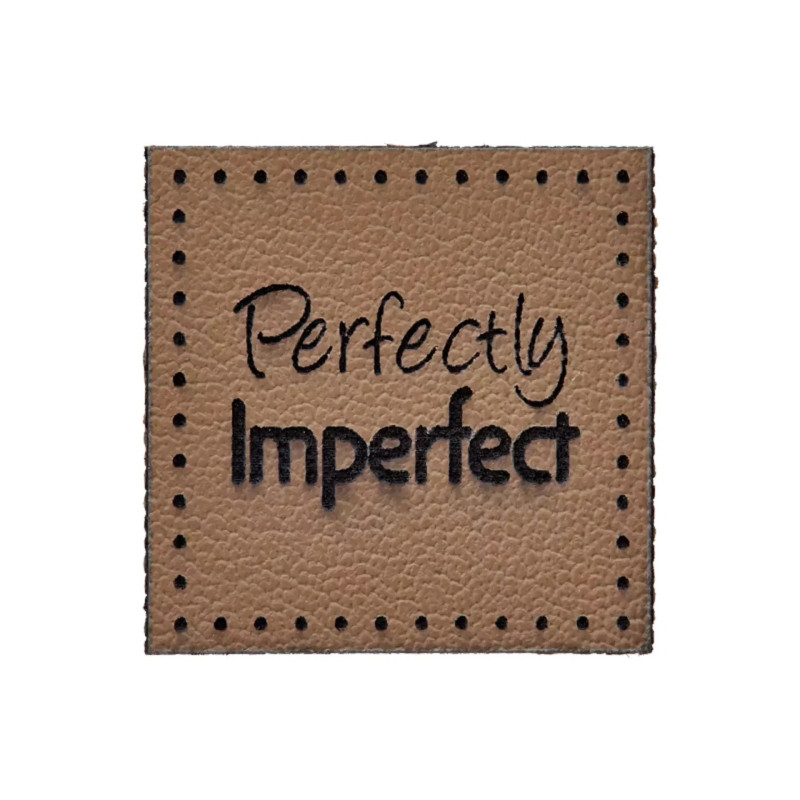 Kunstlederlabel 20mm - perfectly imperfect Kunstlederlabel 20mm - perfectly imperfect
