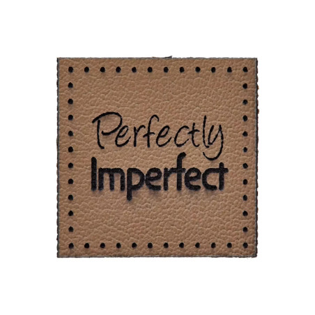 Kunstlederlabel 20mm - perfectly imperfect