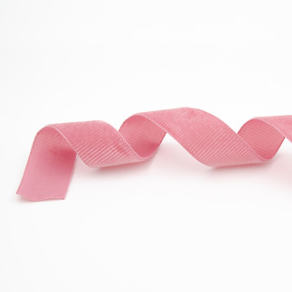 Velvet grosgrain ribbon - 22mm old pink 645