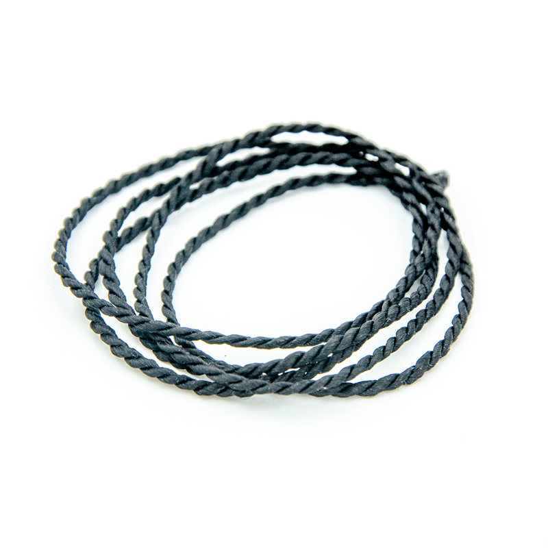 Cord turned 2mm, black 100