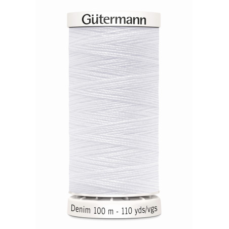 Gütermann Jeans thread Denim - pure white 1005