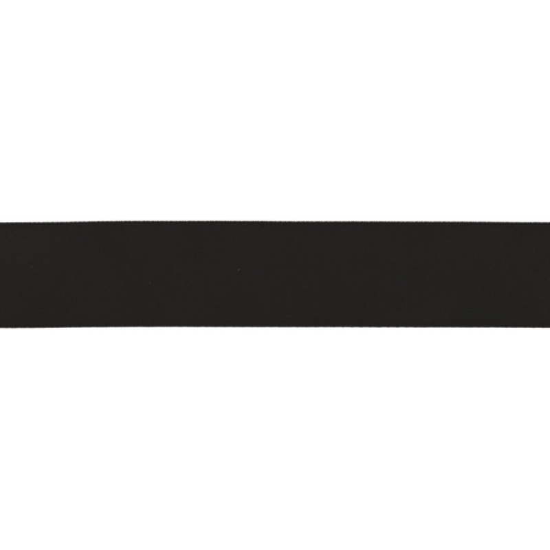 satin de satin noir 25 mm (qt)