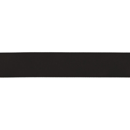 Ruban de satin noir 25 mm (qt)