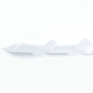Ruban satin 25 mm blanc 401