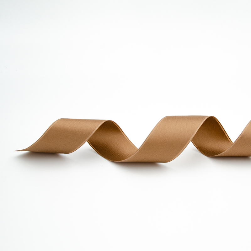 satin ribbon 25mm light brown 29
