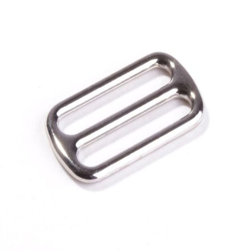 Belt adjuster 25mm silver
