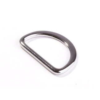 D-Ring 25mm flach silber