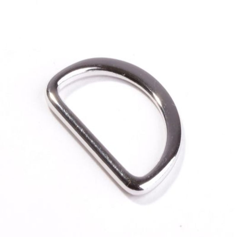 D-Ring 25mm flach silber