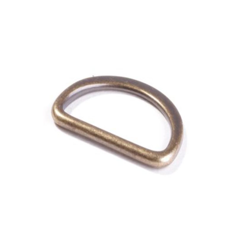 Anneau en D 25 mm en laiton plat