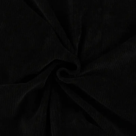 Jersey corduroy Florida - black