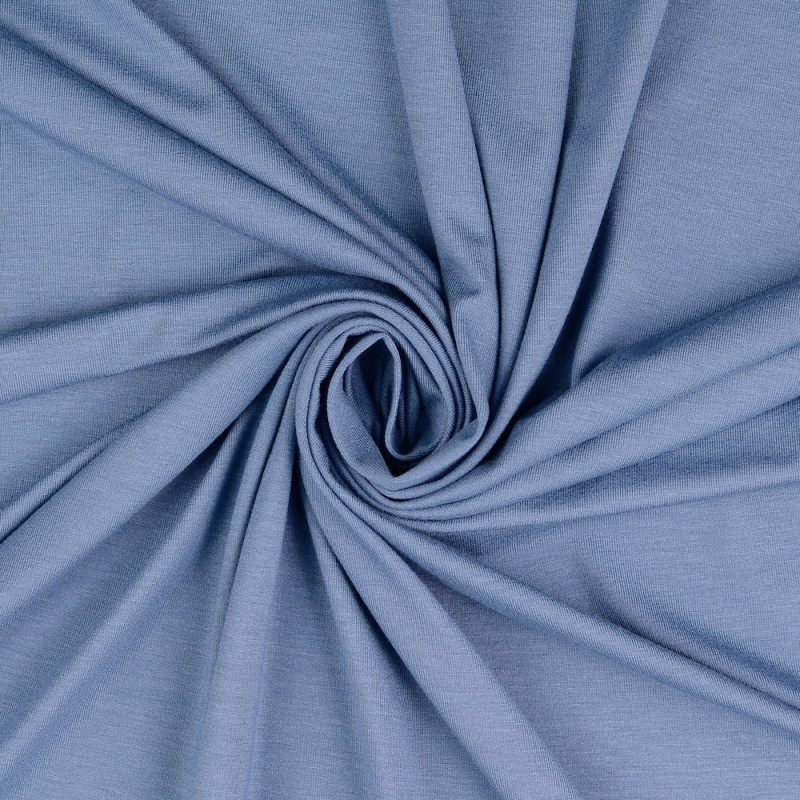 Viscosejersey - Uni rauchblau (h5028)