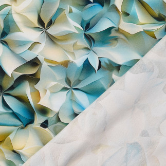 sweat - Fleurs numériques bleues