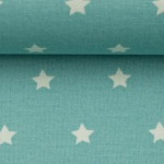 tissu enduite acrylique - Meluna star aqua