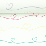 jersey - Scribble Hearts blanc par Mrs Mint jersey - Scribble Hearts blanc par Mrs Mint