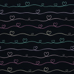 Jersey - Scribble Hearts navy by Mrs Mint Jersey - Scribble Hearts navy by Mrs Mint