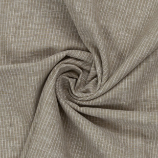 linen blend - Paul Stripes mud