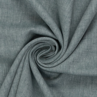 linen blend - Paul herringbone emerald