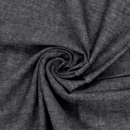 Mélange lin - Paul noir chiné