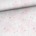 french terry - Doodle hearts hellrosa french terry - Doodle hearts hellrosa