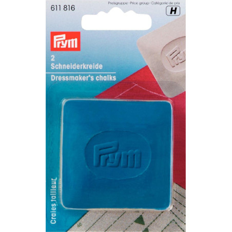 Prym tailor's chalk plates, yellow & blue