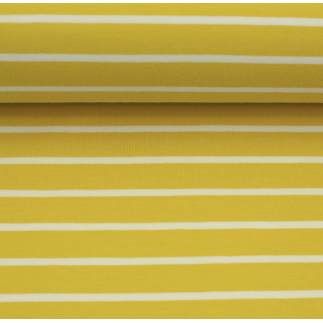jersey rayé Isa jaune/blanc