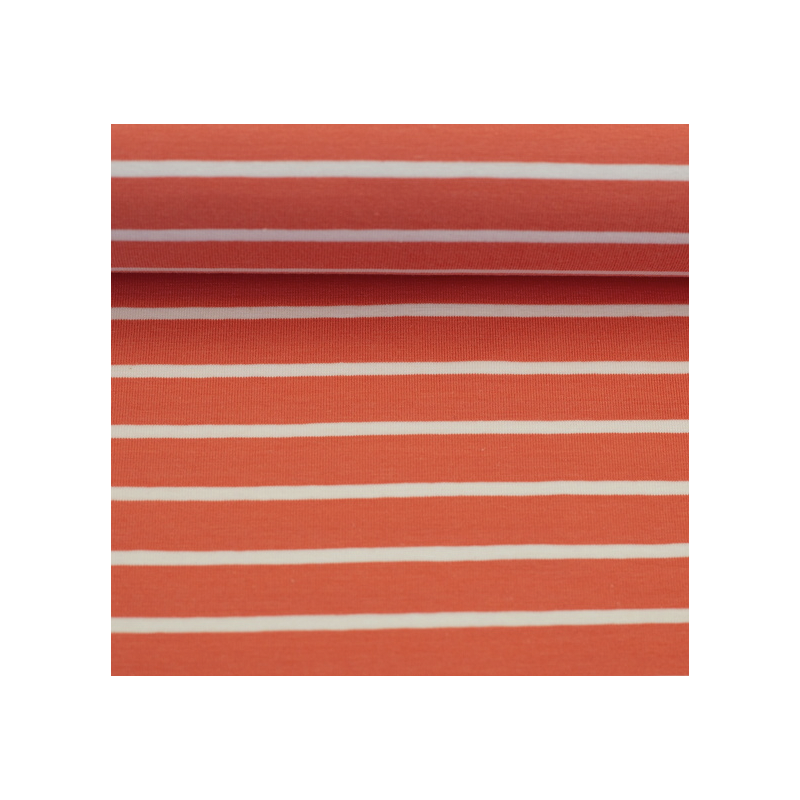 Jersey - Striped Isa orange / white Jersey - Striped Isa orange / white