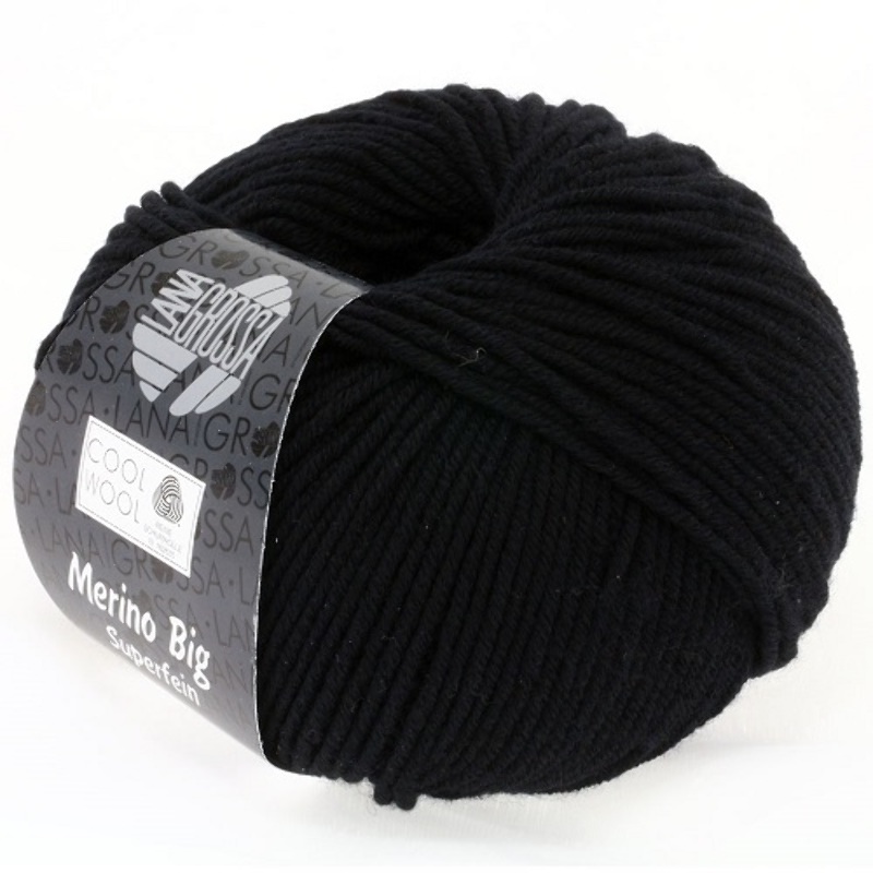 Lana Grossa - Cool Wool Big schwarz (627)