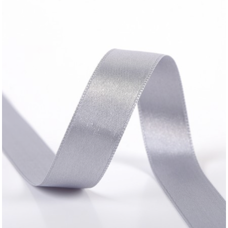 Ruban satin 25 mm gris clair (st31)