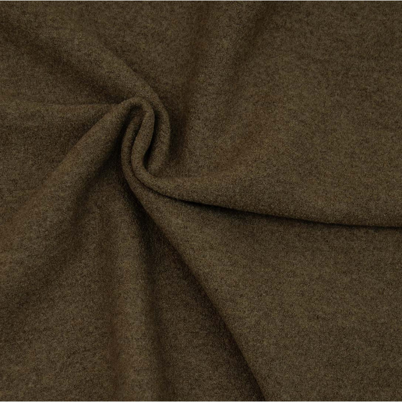 Merino-boiled wool braun Merino-boiled wool braun