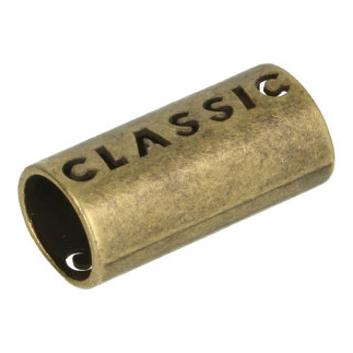 Kordelende - classic metal 8mm antique brass