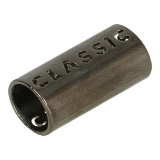 Kordelende - metall classic 8mm gunmetall