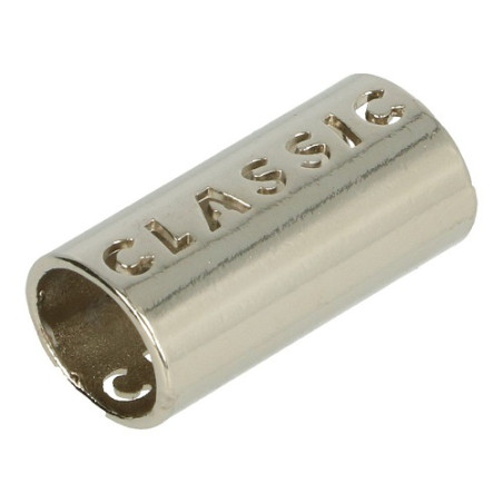 Kordelende - metall classic 11mm silber glänzend