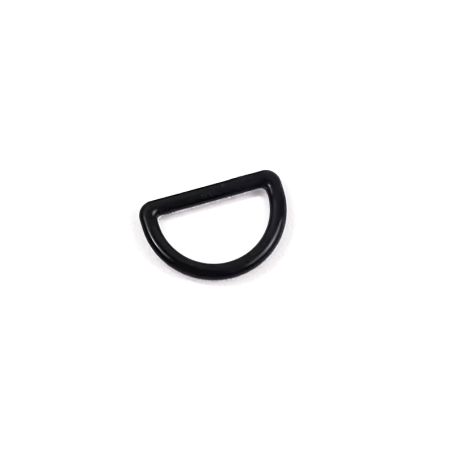 Plastic D-ring - 15mm black