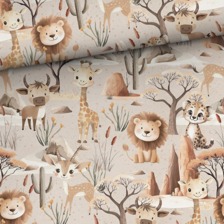 coton tissé - Beige Savannah