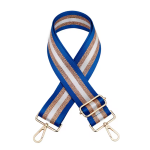 Finished bag strap - dark blue / copper Finished bag strap - dark blue / copper