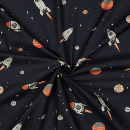 Baumwolle - Space navy