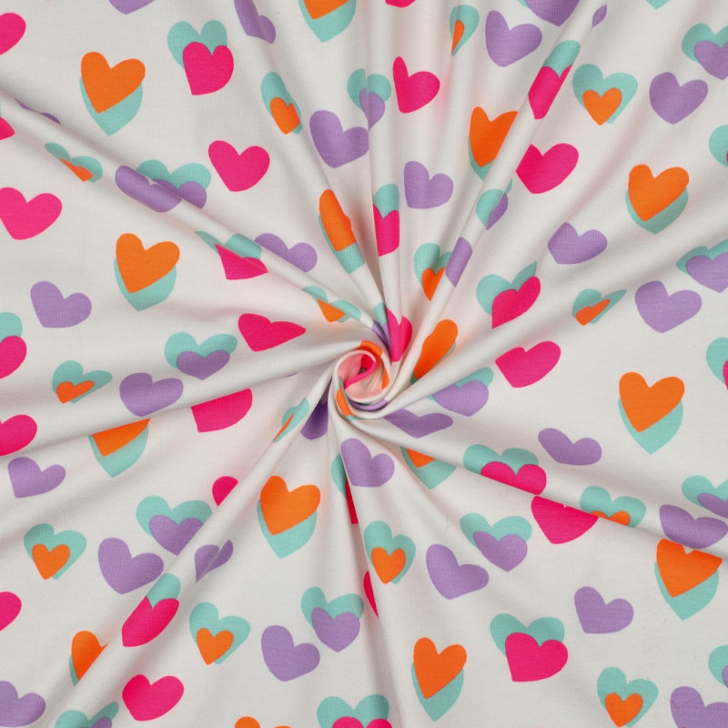 jersey - Neon Hearts blanc