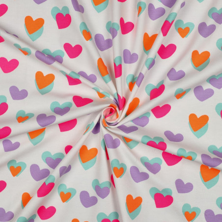 jersey - Neon Hearts blanc