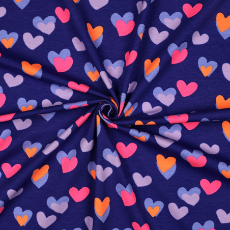 Jersey - Neon Hearts kobalt