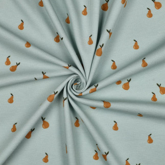 Waffle jersey - pear mint