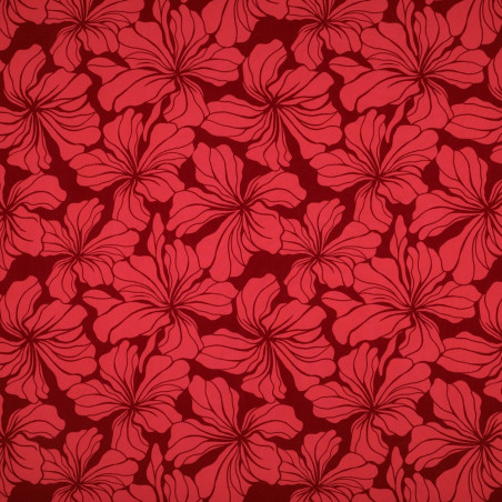 Viscose - Radiance Flowers dunkelrot