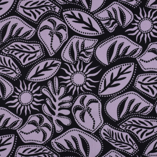 viscose - Rosella Stretch abstract navy