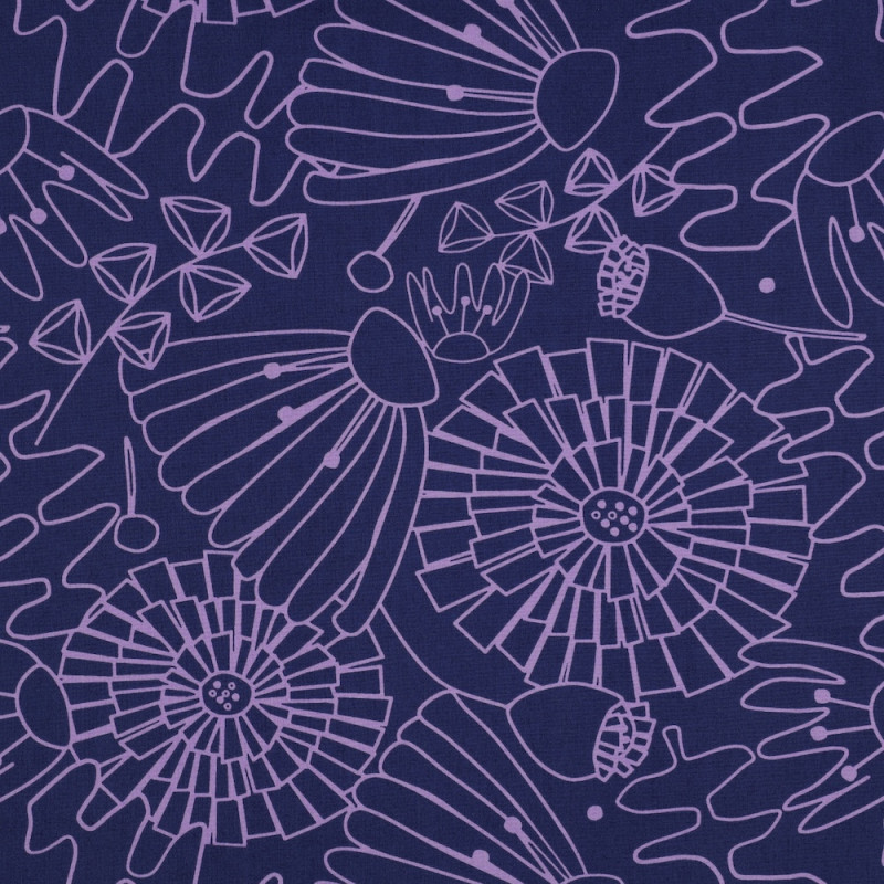 Baumwollpopline - Nerida Hansen Eden navy Baumwollpopline - Nerida Hansen Eden navy