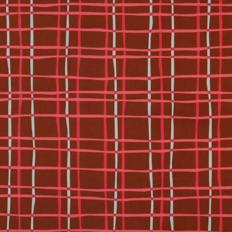Cotton poplin - checks dark red Cotton poplin - checks dark red
