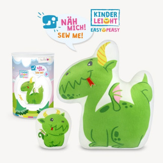 Kullaloo Materialset - Kinderleicht, der Nähkurs Drache "Furi"