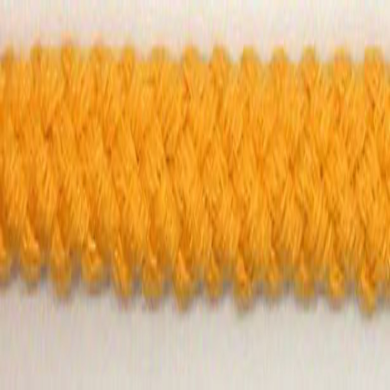 Cordon en coton 9 mm orange clair (l)