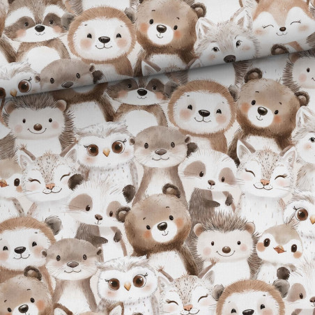French Terry - Funny forest beige
