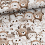 french terry - Funny forest beige